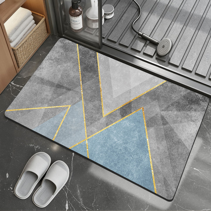 Stylish Patterned Bath Mat Kalsten