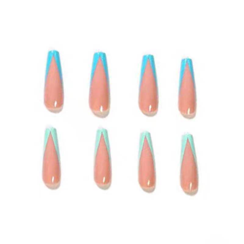 Elegant artificial nails with geometric design Kalsten
