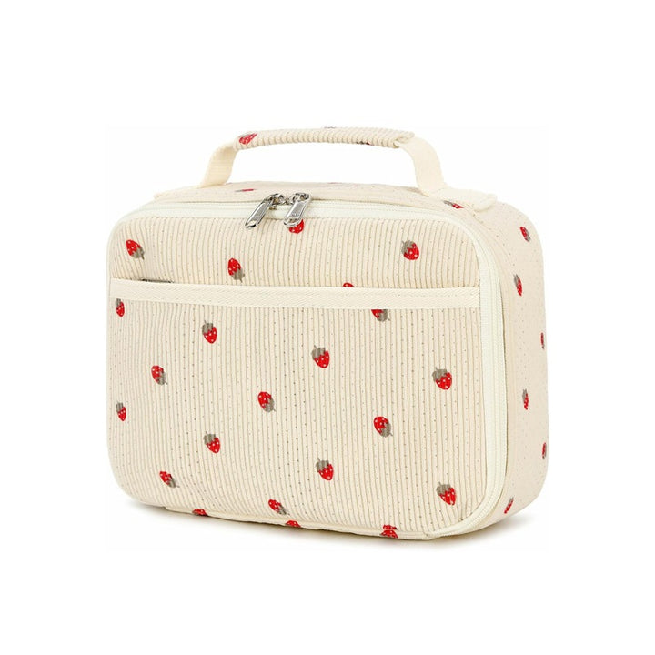 Strawberry Print Insulated Lunch Bag