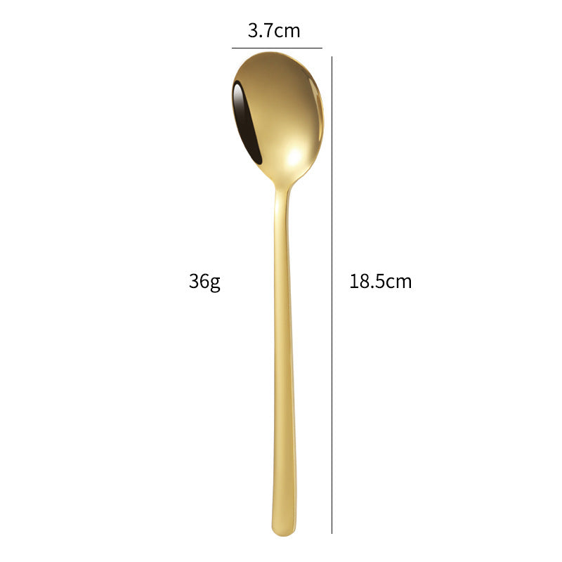 Elegant dessert spoon with luxurious golden surface Kalsten