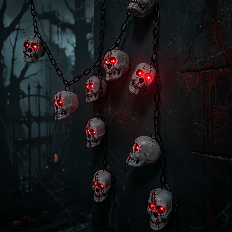 Creepy Skull Chain Decoration