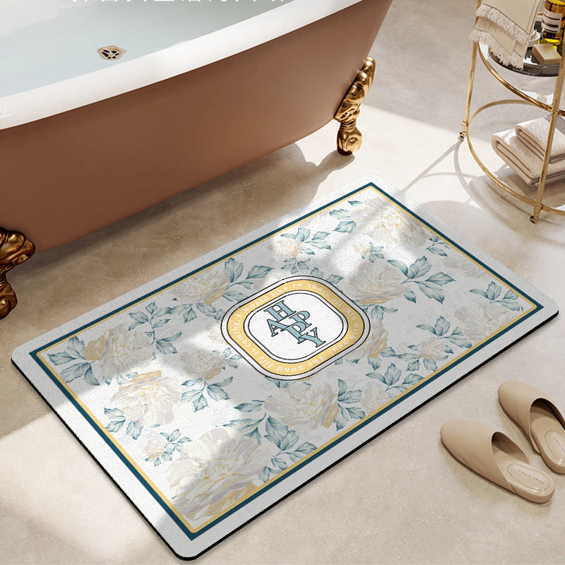 Floral Decorative Bath Mat
