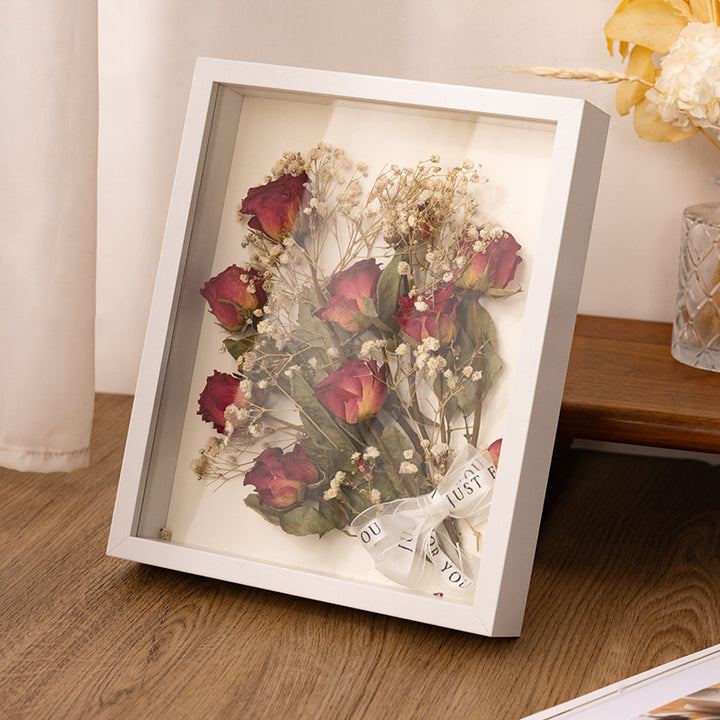 Decorative Framed Dried Flower Art Display