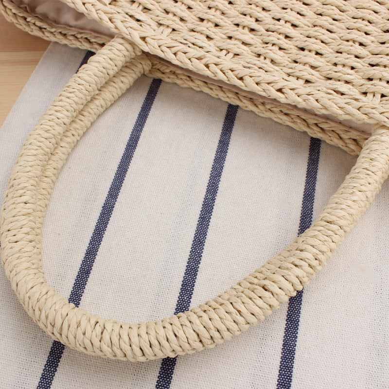 Basket bag with handcrafted weave Kalsten