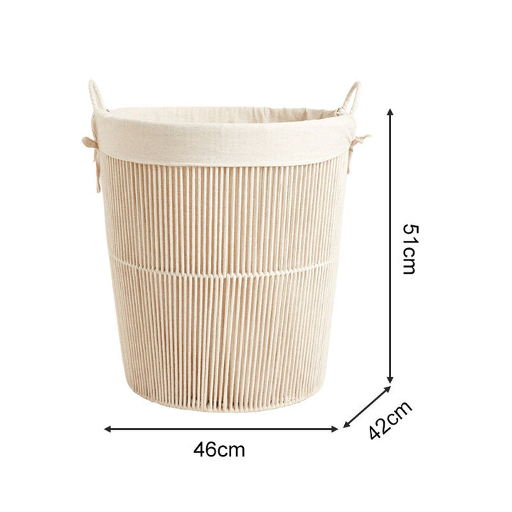 Storage basket with decorative pattern
