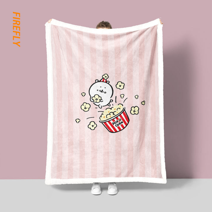 Cartoon-Themed Fleece Throw Blanket