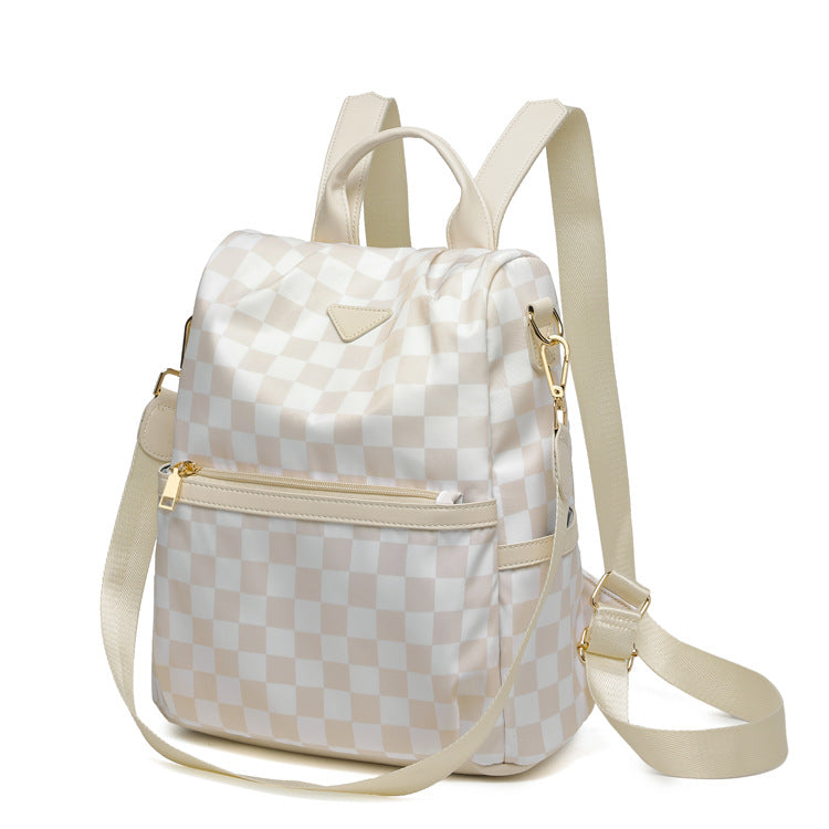 Stylish Checkered Backpack Kalsten
