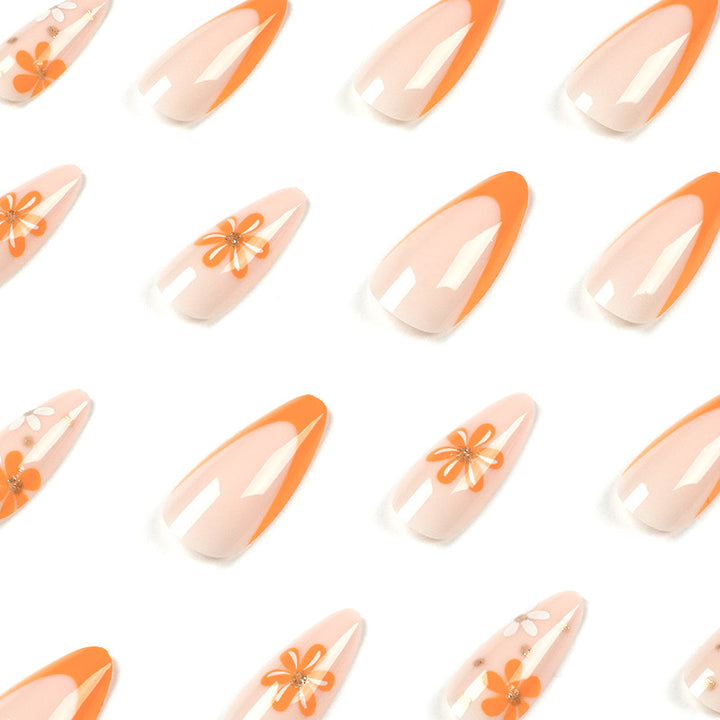 Creative artificial nails with floral design Kalsten