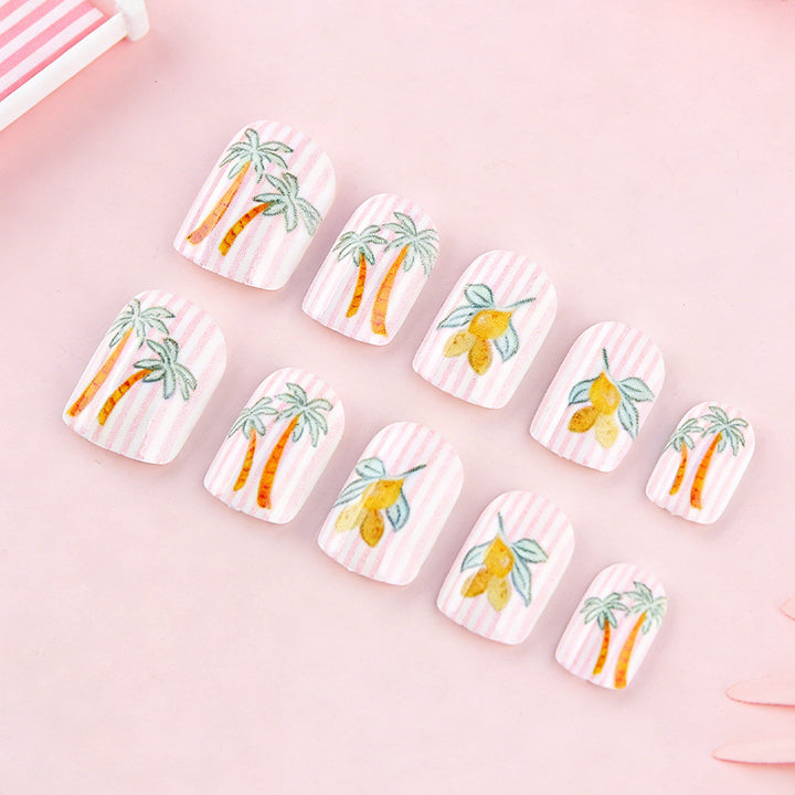 Tropical Fruit-Themed Nail Art Kalsten