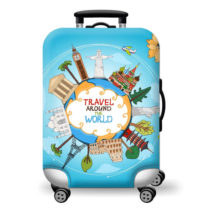 Hard Shell Luggage with Earth Design Kalsten