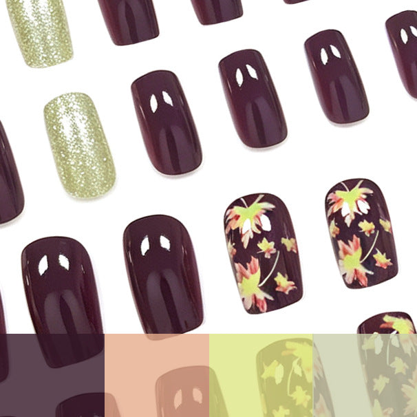 Artistic Fall-Themed Nail Art Enhancements Kalsten