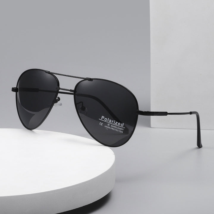Men's polarized airplane sunglasses with ultra-light frame and UV protection Kalsten