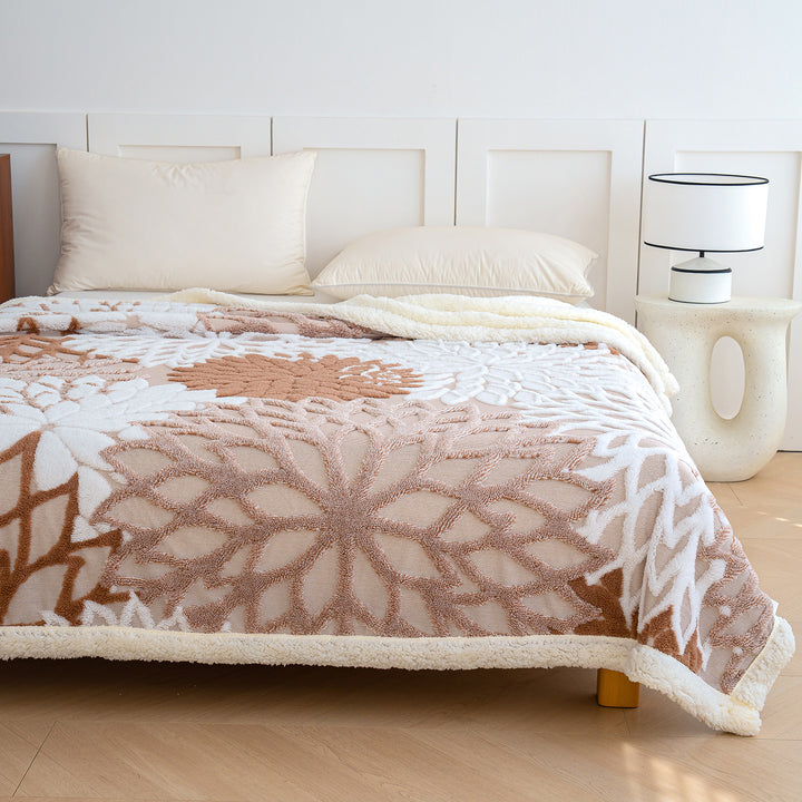 Ultra-Soft Textured Plush Throw Blanket