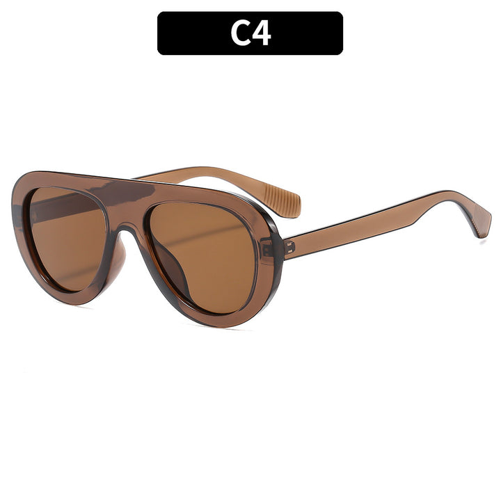 Fashionable Oversized Shield Sunglasses