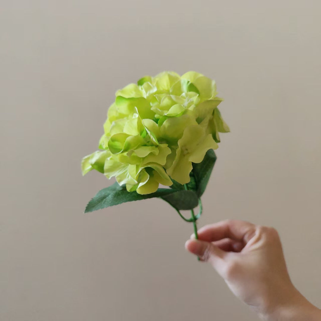 Elegant Faux Hydrangea Stem