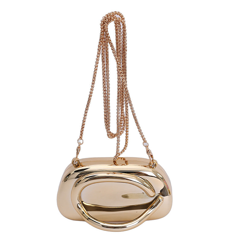 Chic Metallic Evening Clutch Kalsten