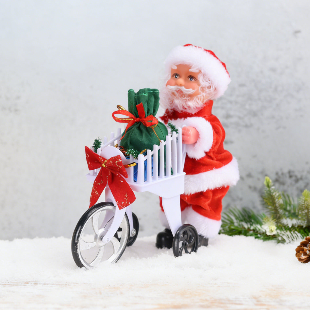 Decorative Santa Claus figure with candy