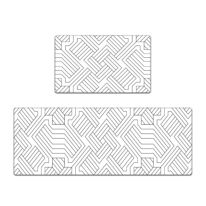 Artistic Geometric Pattern Area Mat Set Kalsten