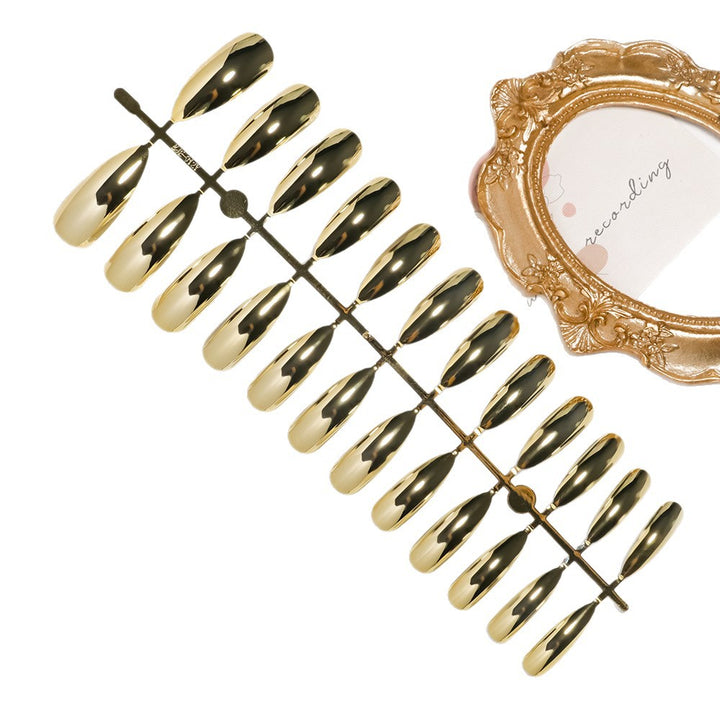 Extravagant Stiletto Press-On Nail Tips with Mirror Finish Kalsten