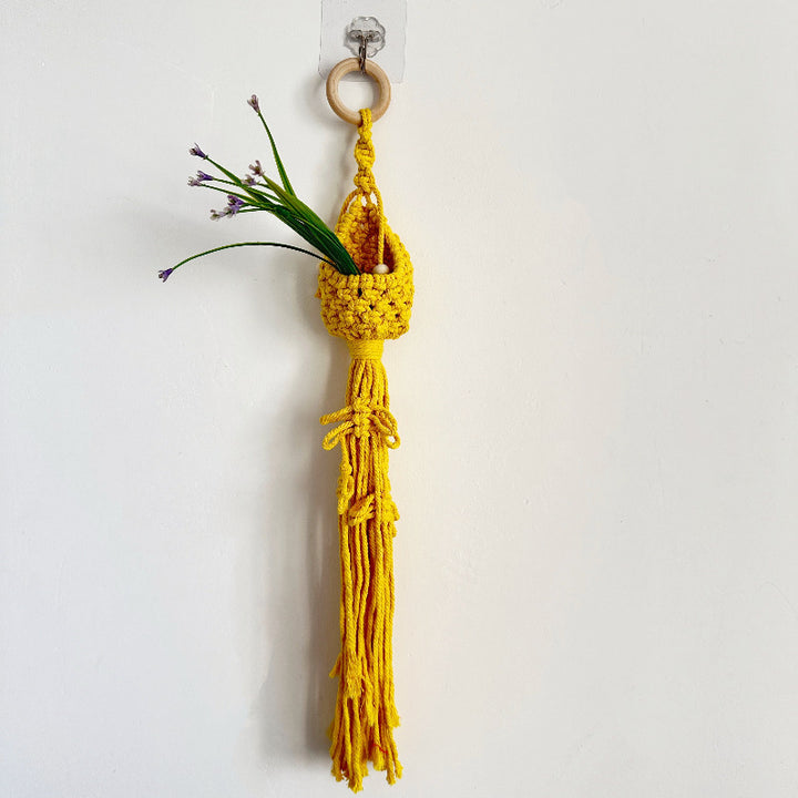 Macrame Plant Hanger with Decorative Tassels Kalsten