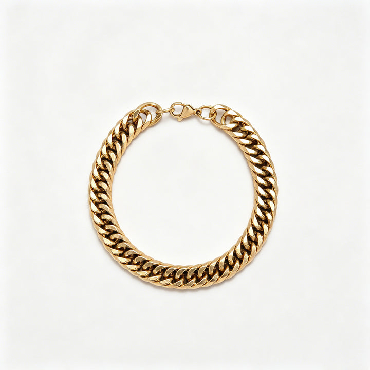 Chunky Metallic Curb Chain Necklace Kalsten