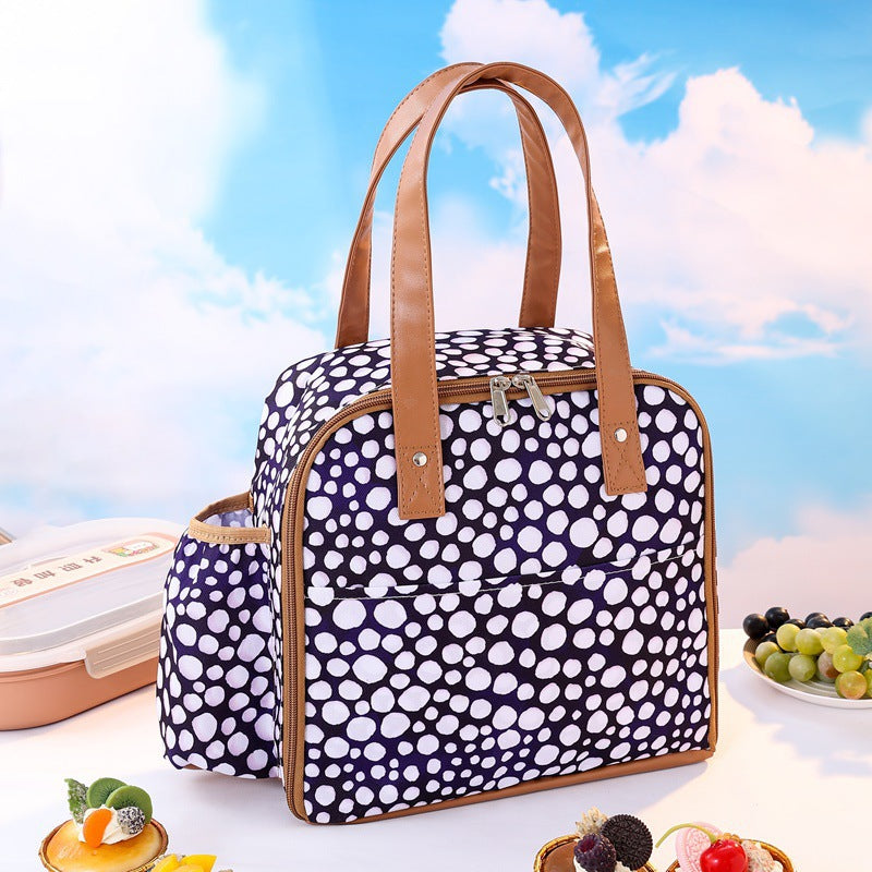 Insulated Tropical Print Lunch Tote