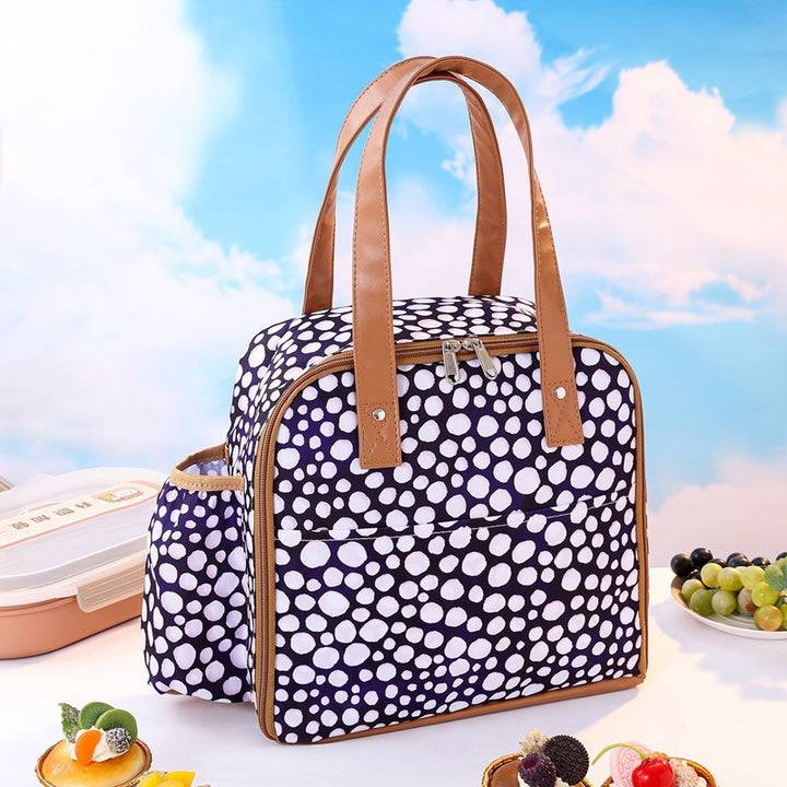 Insulated Tropical Print Lunch Tote