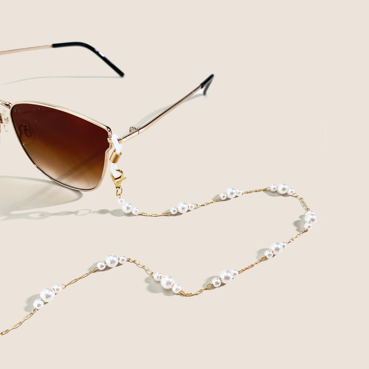 Pearl-Embellished Eyewear Chain Kalsten
