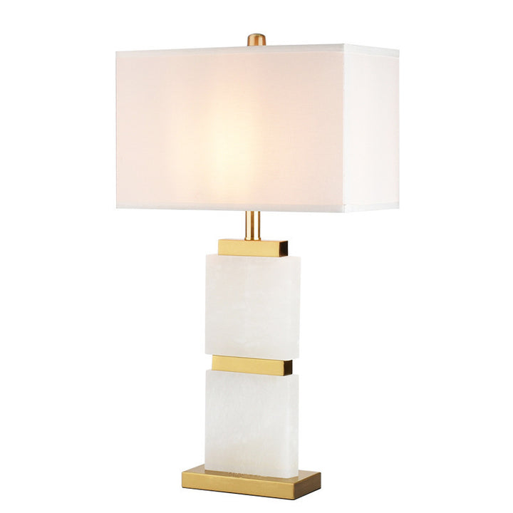 Modern Decorative Table Lamp with Marble Base and Elegant Shade
