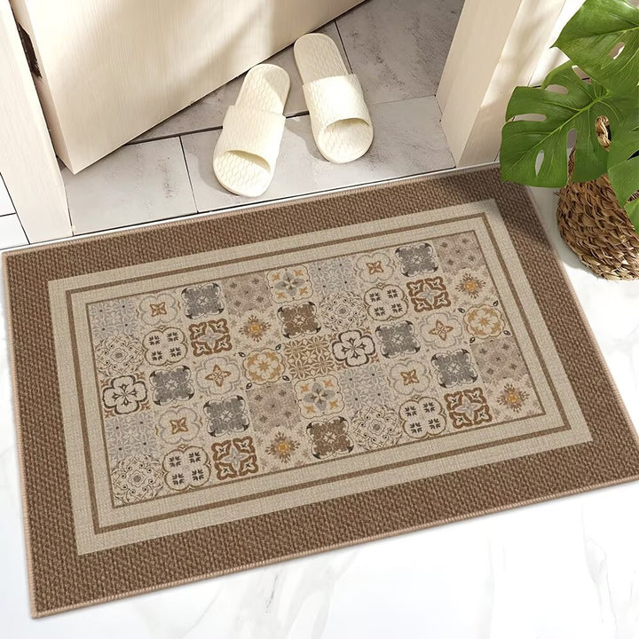 Floral Patterned Indoor Area Mat
