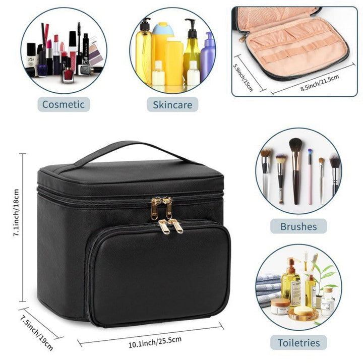 Luxurious Cosmetic Organizer Bag with Separate Compartment System Kalsten