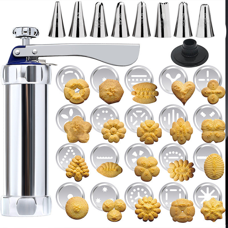 Stainless Steel Cookie Press and Dough Extruder Kit