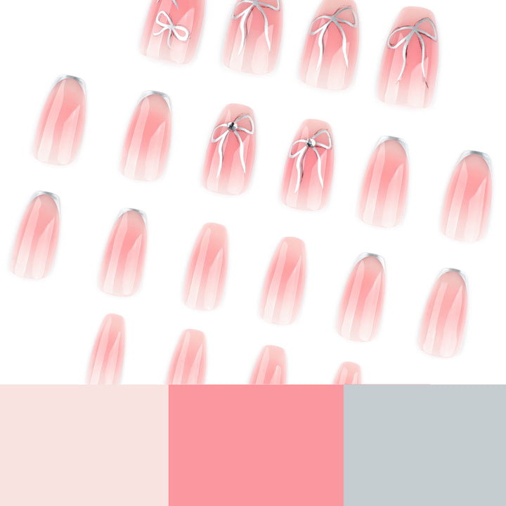 Artful Nail Art with Bow Design Kalsten