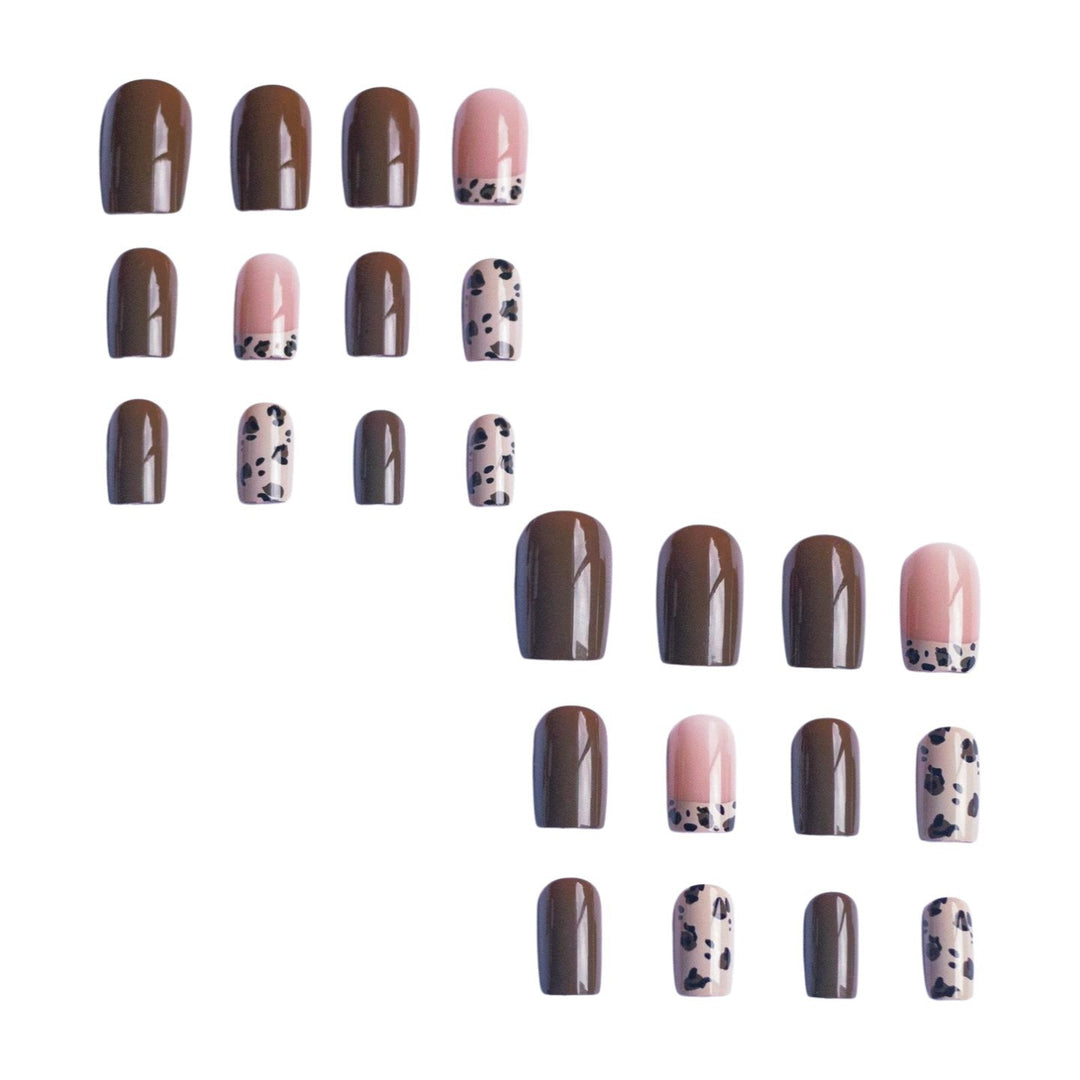Artistic Leopard Print Nail Art