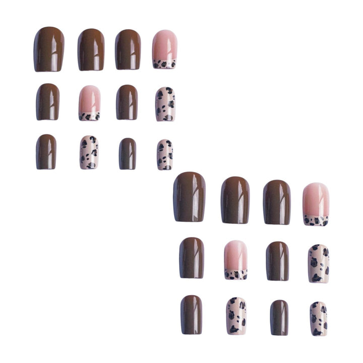 Artistic Leopard Print Nail Art