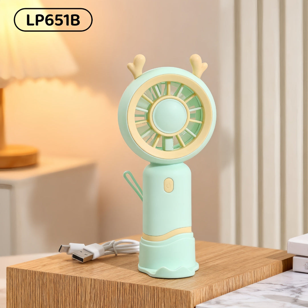 Ladies Portable Mini Handheld Fan with Cat Ears Kalsten