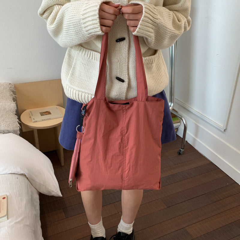 Multi-Pocket Casual Shoulder Bag
