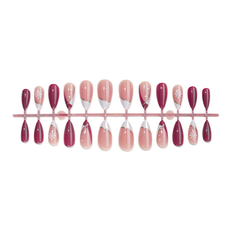 Elegant Decorative Long Press-On Nails kalsten