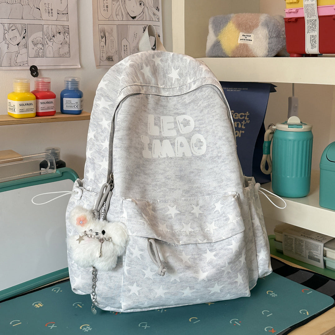 Multifunctional Star-Print Backpack