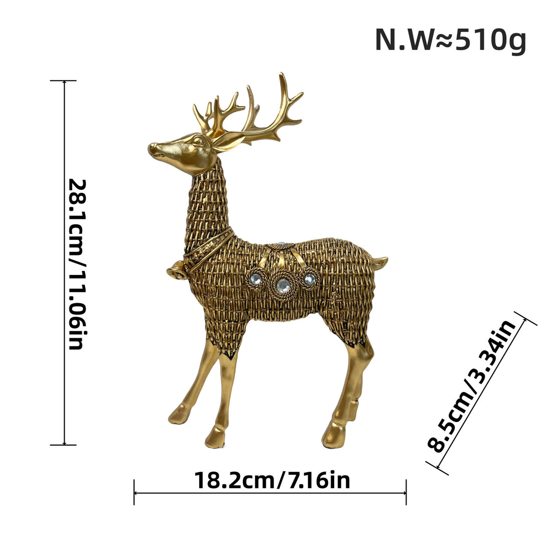 Decorative deer figure with glitter details Kalsten