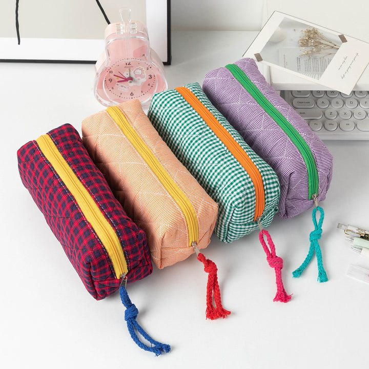 Quilted Zippered Pencil Case Kalsten
