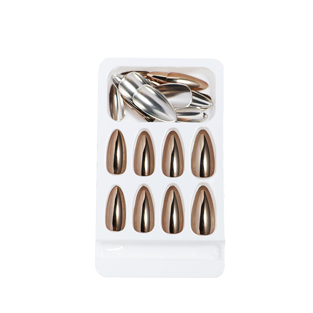 Metallic Stiletto Press-On Nails Kalsten