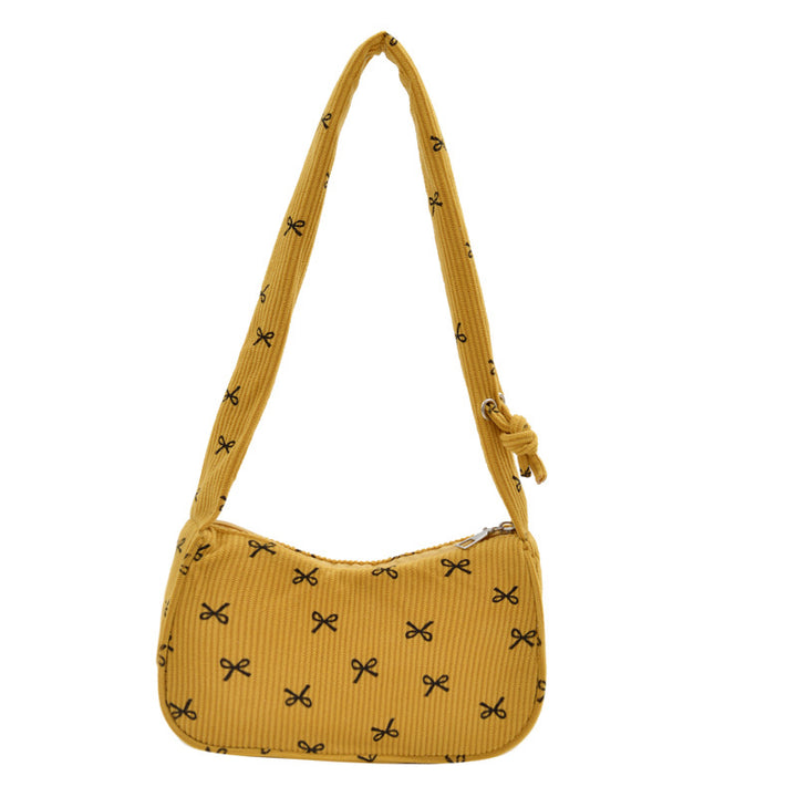 Stylish Mini Corduroy Crossbody Bag