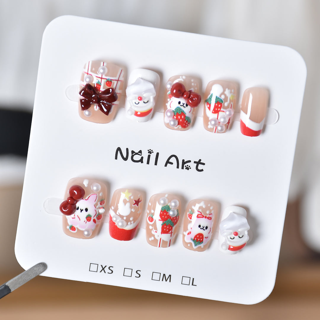 Whimsical Character-Themed Press-On Nail Art Kalsten
