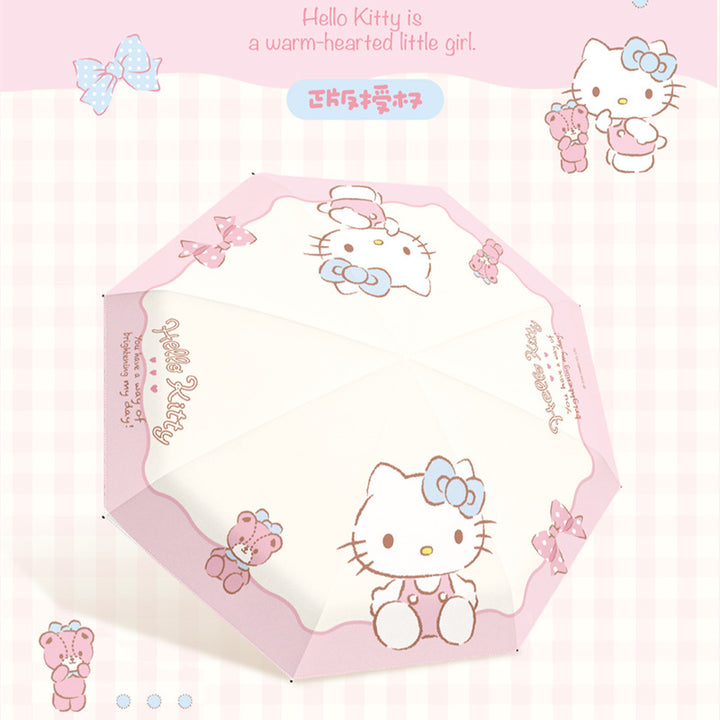 Ladies folding umbrella with exclusive Hello Kitty design and practical carrying mechanism Kalsten