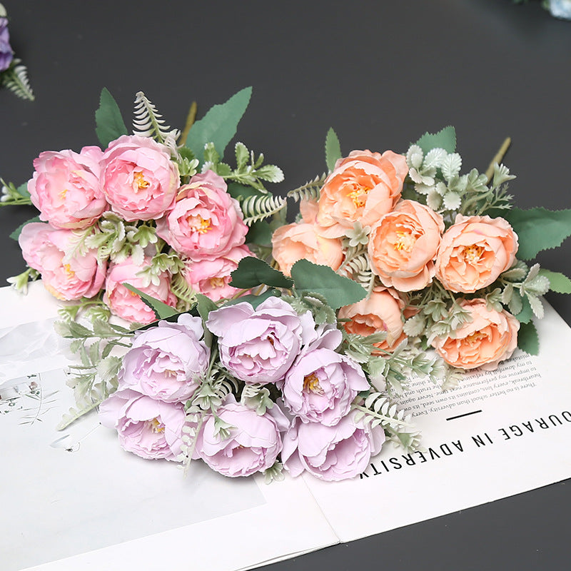 Lifelike Artificial Peony Bouquet