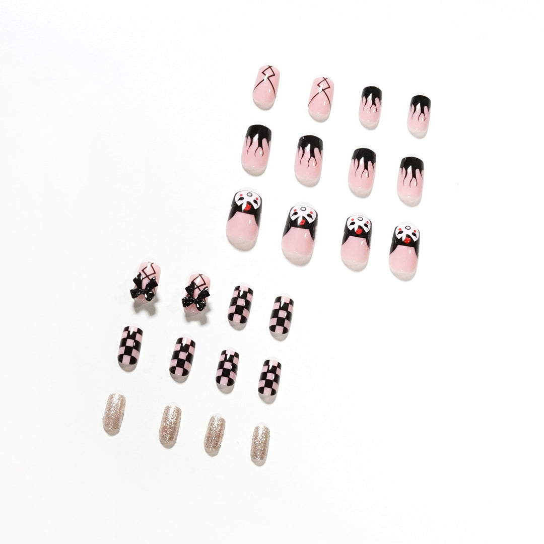 Artistic Nail Extensions with Whimsical Design Kalsten