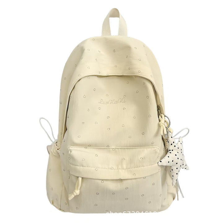 Backpack with Unique Heart Applications and Practical Structure Kalsten