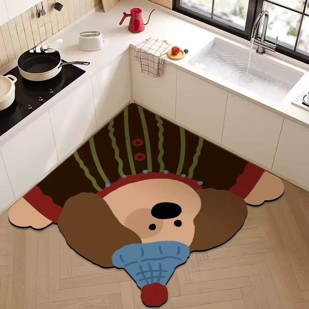 Cartoon Theme Kitchen Comfort Mat
