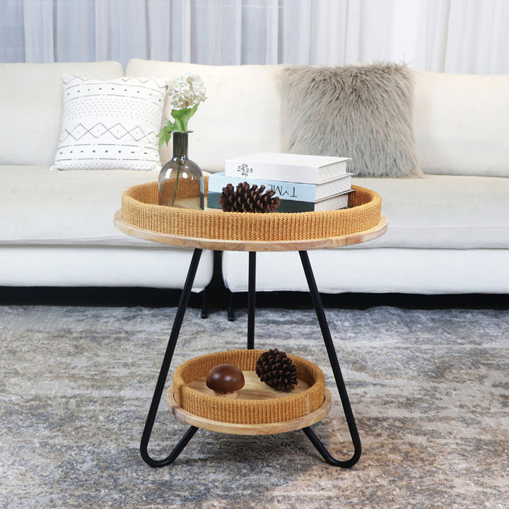 Modern side table with practical storage compartment Kalsten